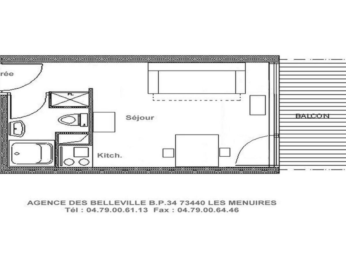 Studio Cosy Pour 2 Au Coeur De La Croisette, Acces Pistes A 150M - Fr-1-344-1029 Apartment Saint-Martin-de-Belleville Exterior photo